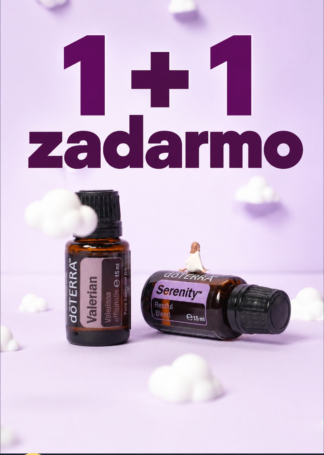 Esenciálny olej Valeriána a zmes Serenity dōTERRA v akcii 1+1 zadarmo